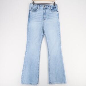 Hidden Happi Jeans Womens 29 Blue Light Wash High Rise Flare Leg Stretch